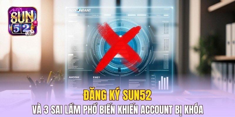 Đăng ký Sun52 và 3 sai lầm phổ biến khiến account bị khóa