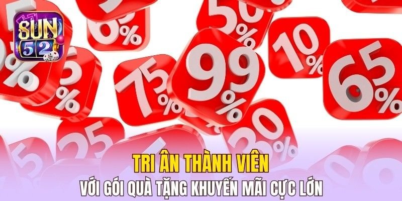 Tri ân thành viên với gói quà tặng khuyến mãi cực lớn